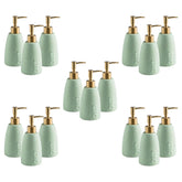Kuber Industries Liquid Soap Dispenser | Handwash Soap Dispenser | Soap Dispenser for Wash Basin| Bathroom Dispenser Bottle | 15 Piece | Pack of 5 | ZX044GN | 320 ml | Green